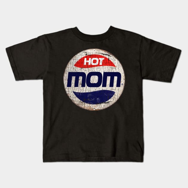 HOT MOM or PEPSI Kids T-Shirt by IJKARTISTANSTYLE